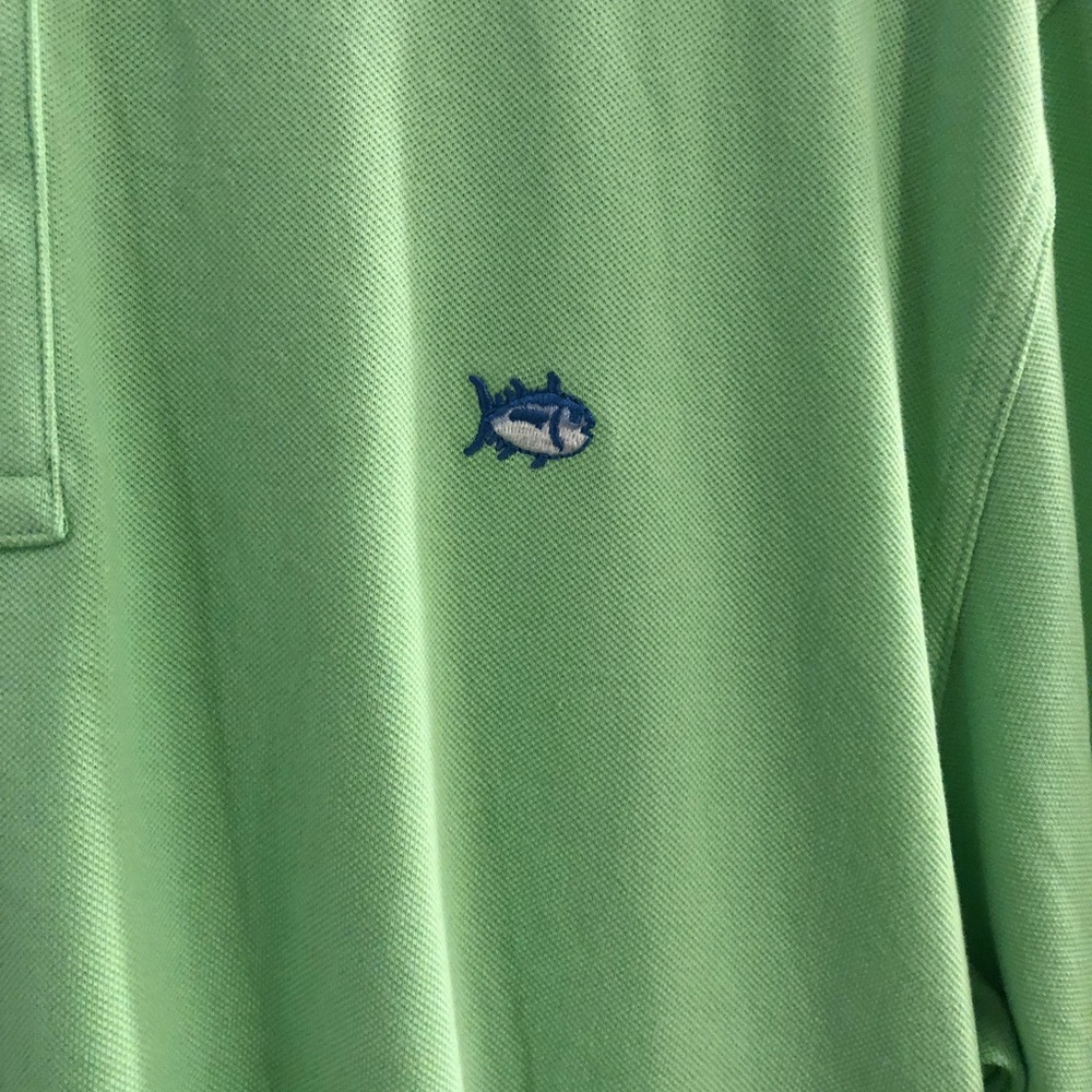 Southern Tide green short sleeve polo